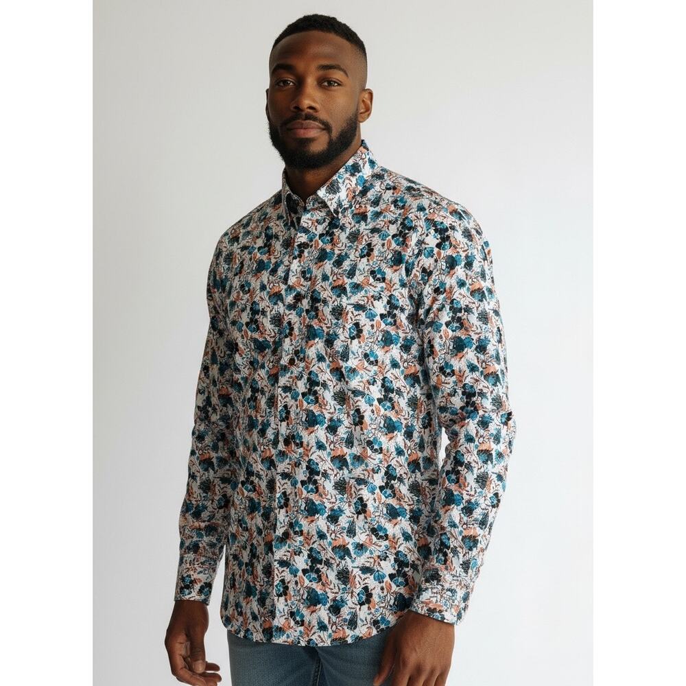 Robert Graham Abingdon Classic Fit Floral Shirt Multi Size S NWT Bold Statement